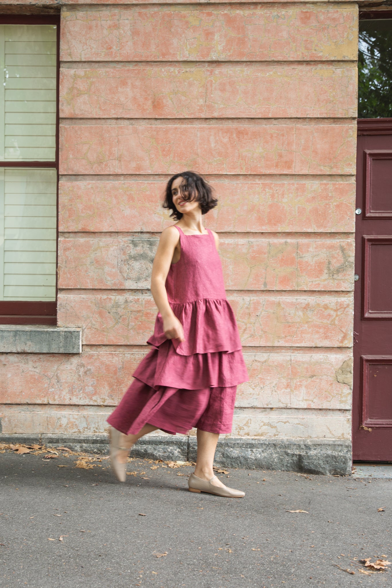 Madeline Ruffle Dress | Peony