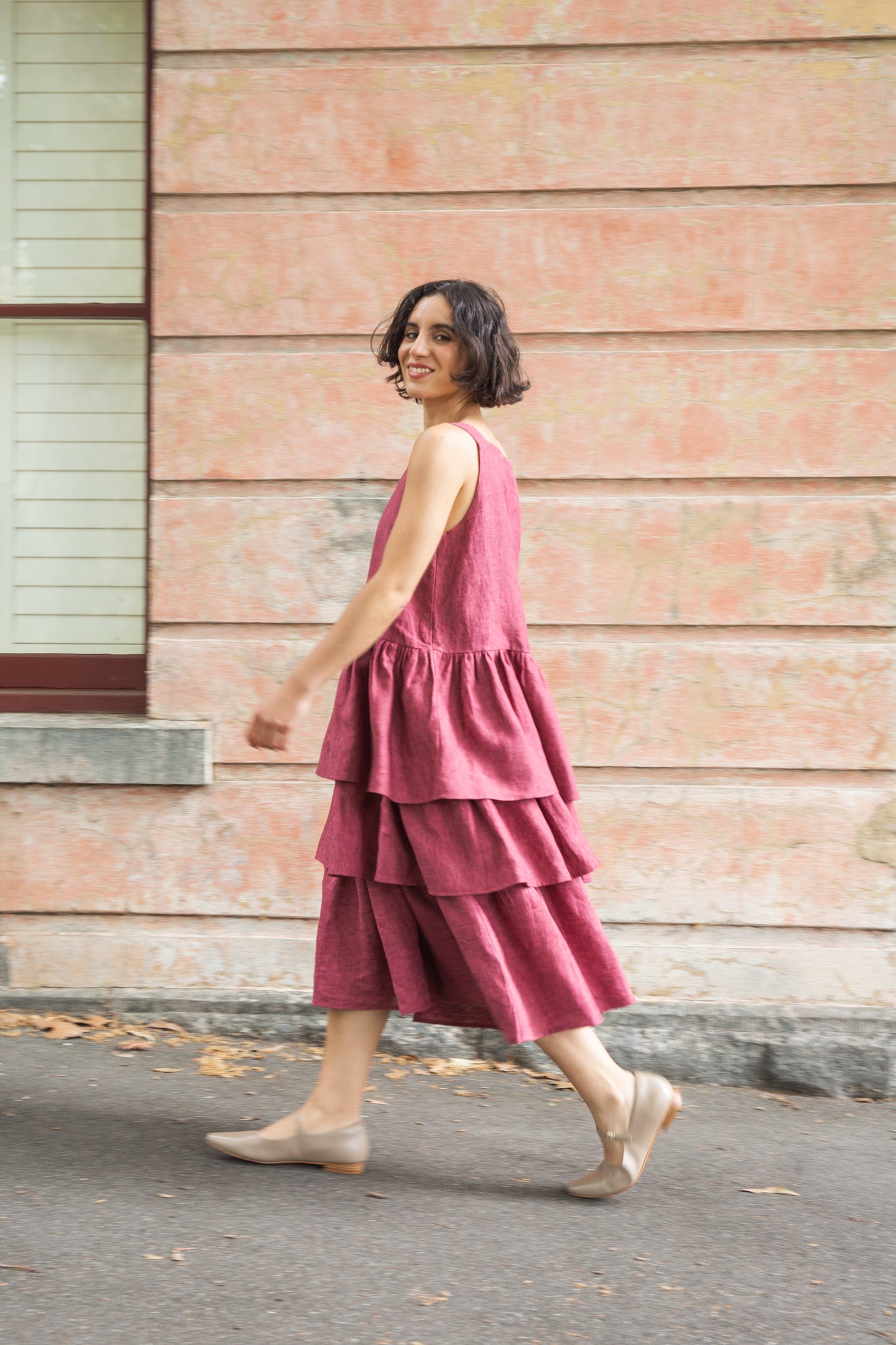 Madeline Ruffle Dress | Peony