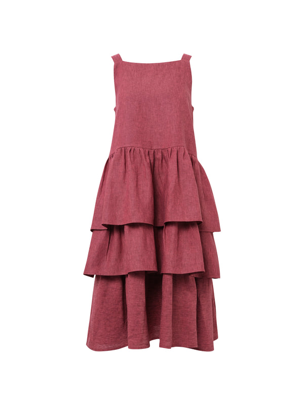 Madeline Ruffle Dress | Peony