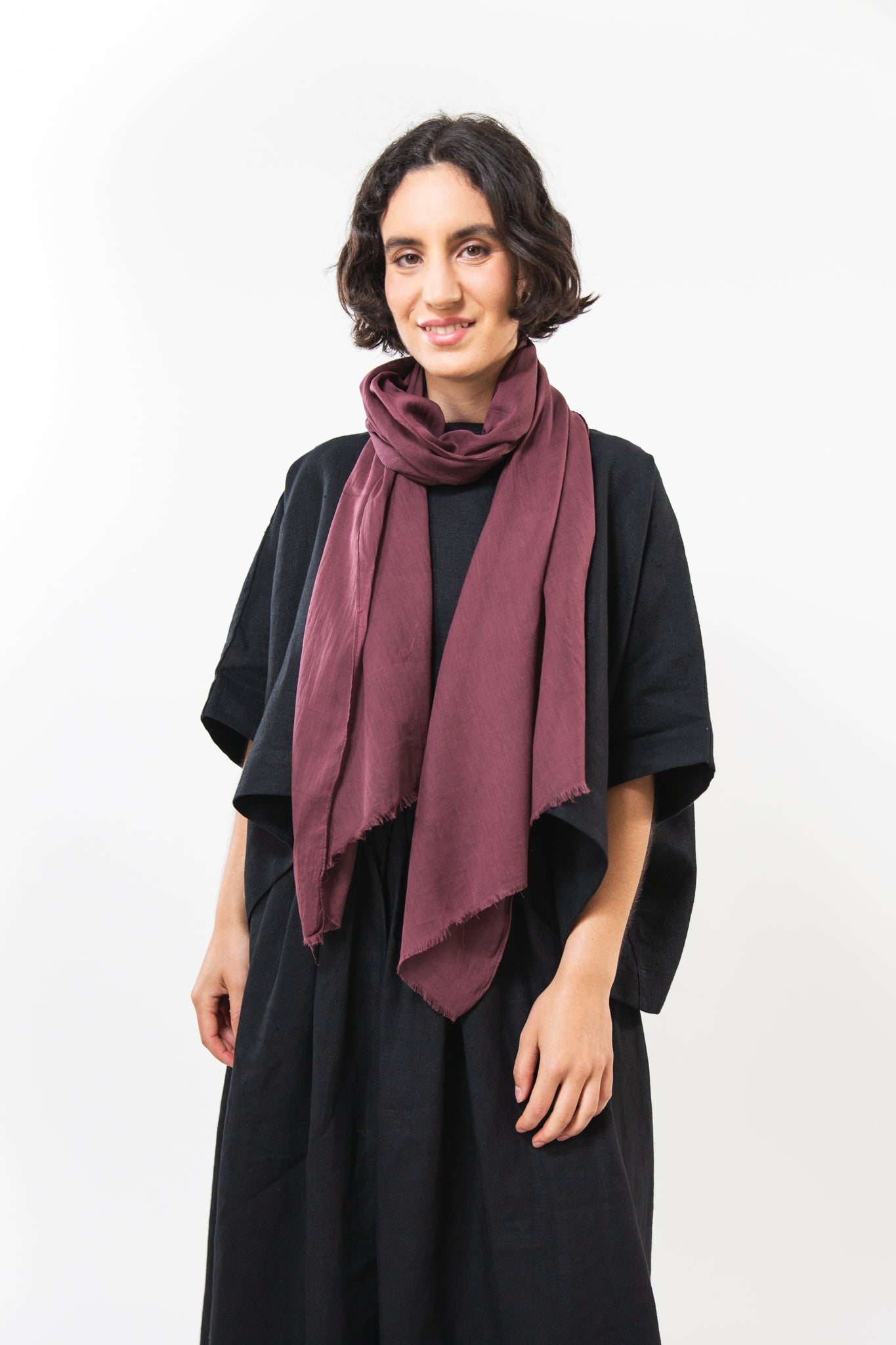 Cotton Scarf | Mahogany