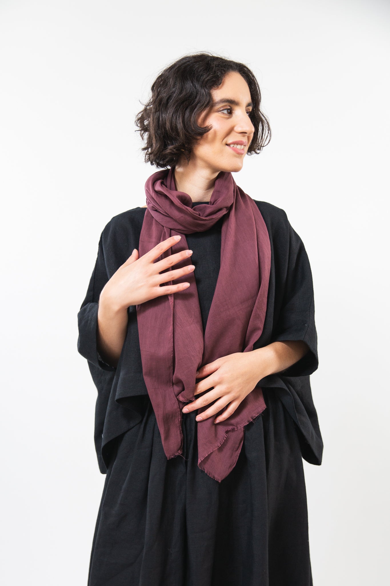 Cotton Scarf | Mahogany