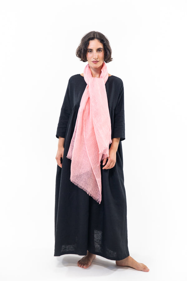 Linen Gauze Scarf | Mellow Rose