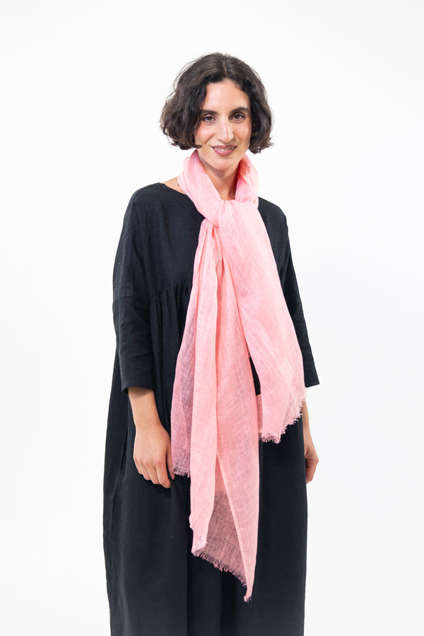 Linen Gauze Scarf | Mellow Rose