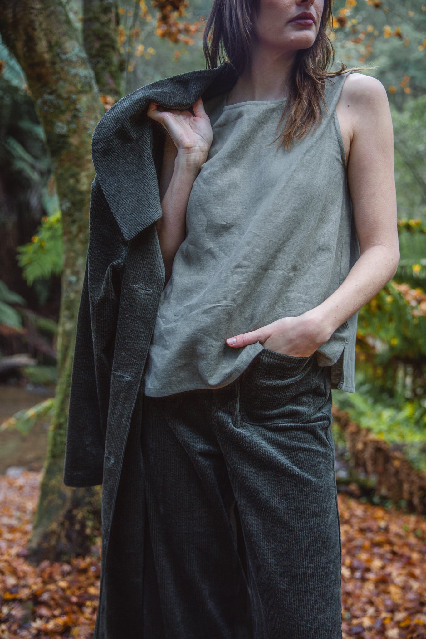 Mila Top | Winter Moss