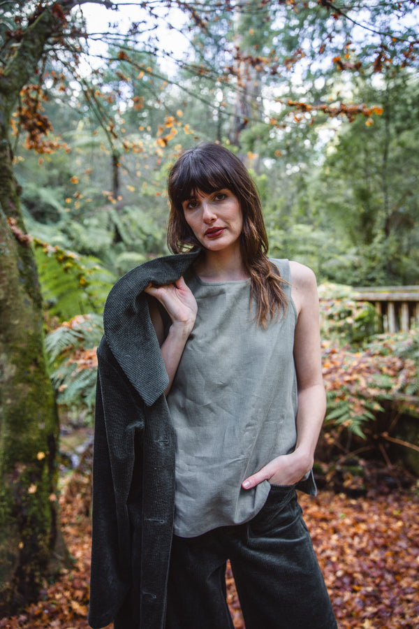 Mila Top | Winter Moss