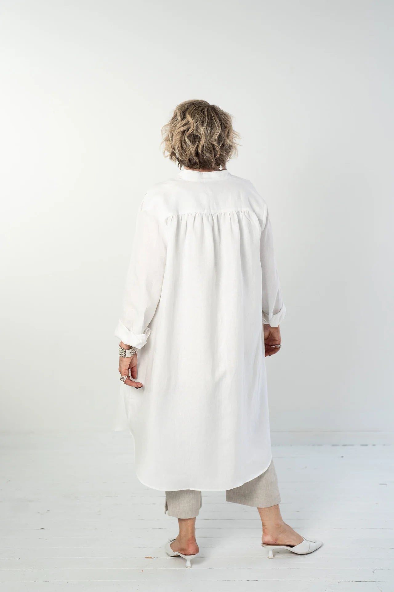 Ophelia Shirt Dress | White