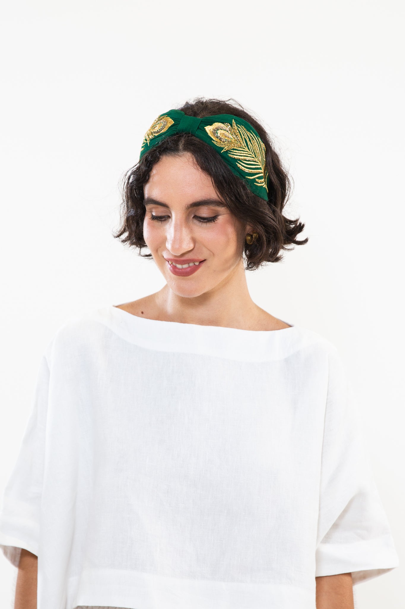 Hard Embroidered Headband | Pia