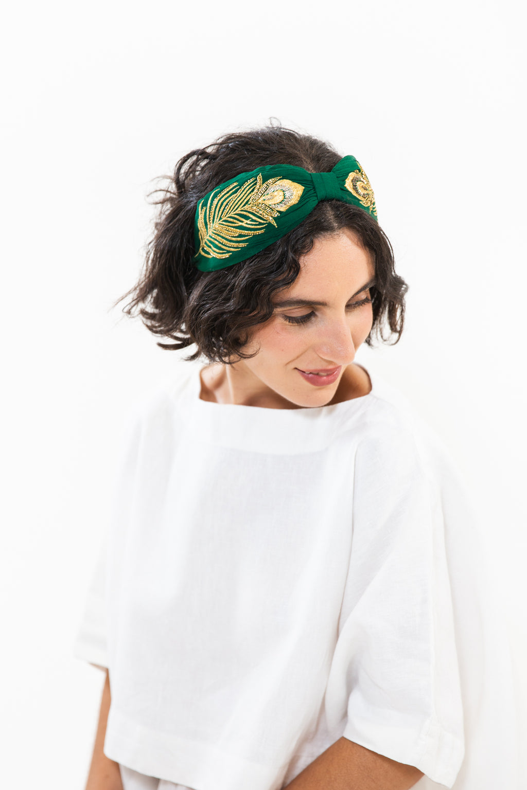 Hard Embroidered Headband | Pia