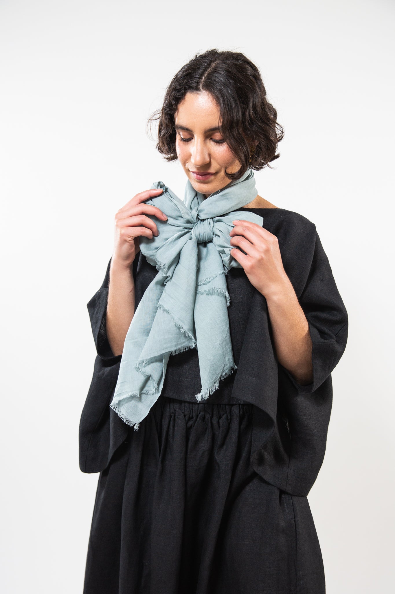 Cotton Scarf | Seafoam