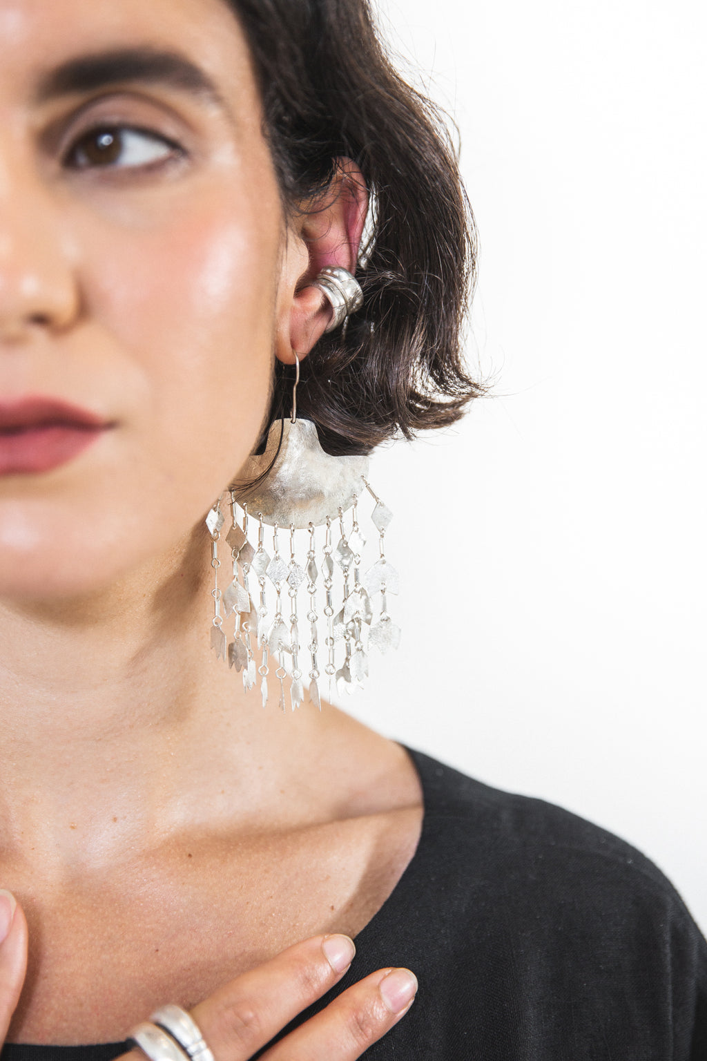 EWA Tribal | Seim Earrings Luxe | Silver