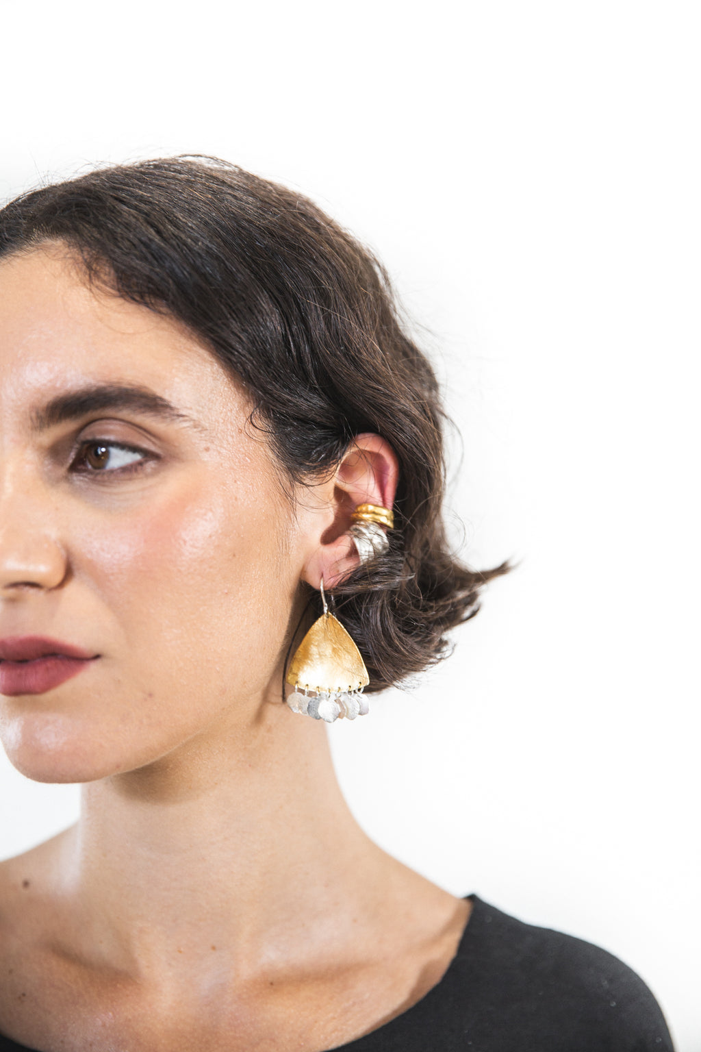 EWA Tribal | Chunky Ear Cuffs | Silver