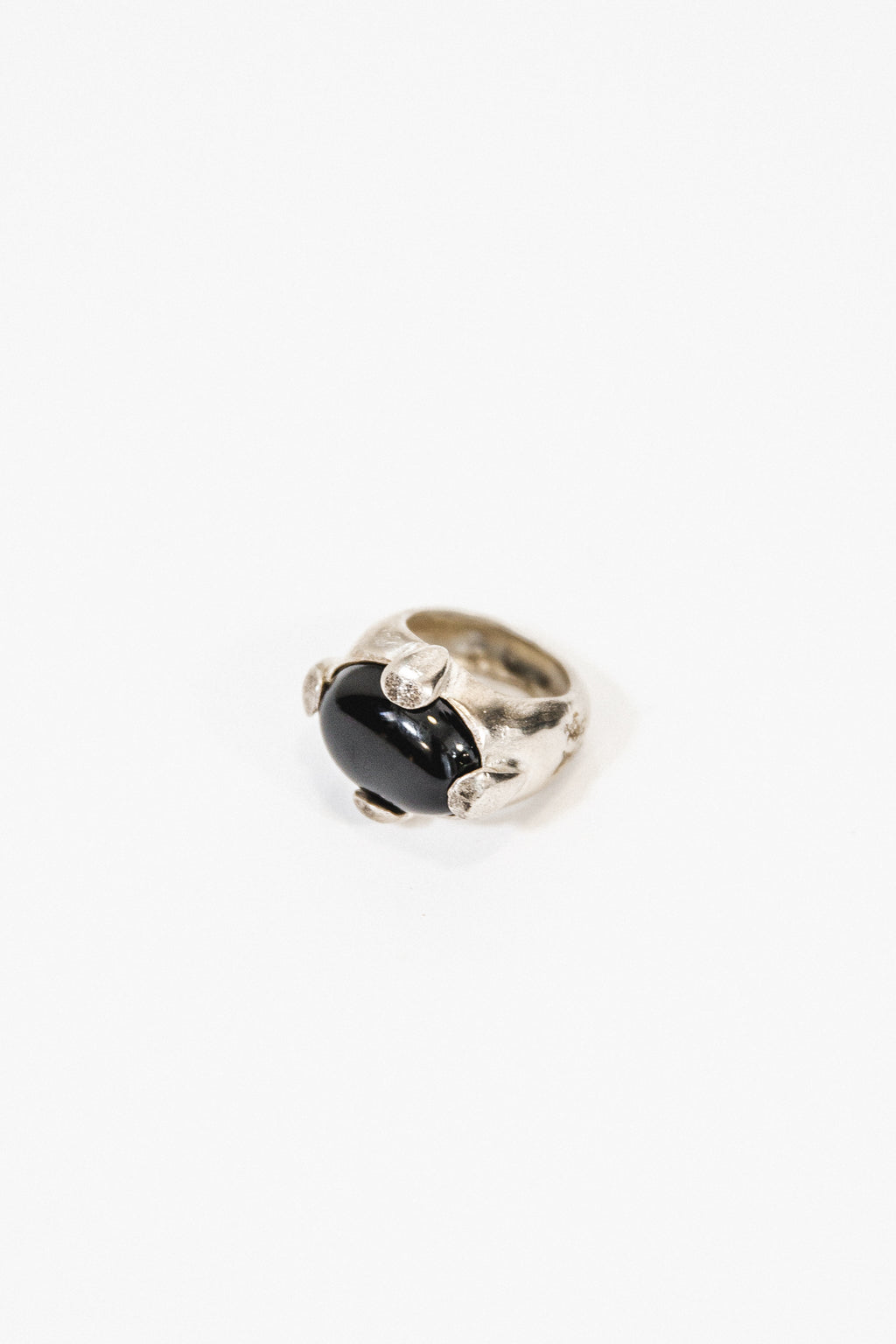 EWA Tribal | Onyx Ring | Silver