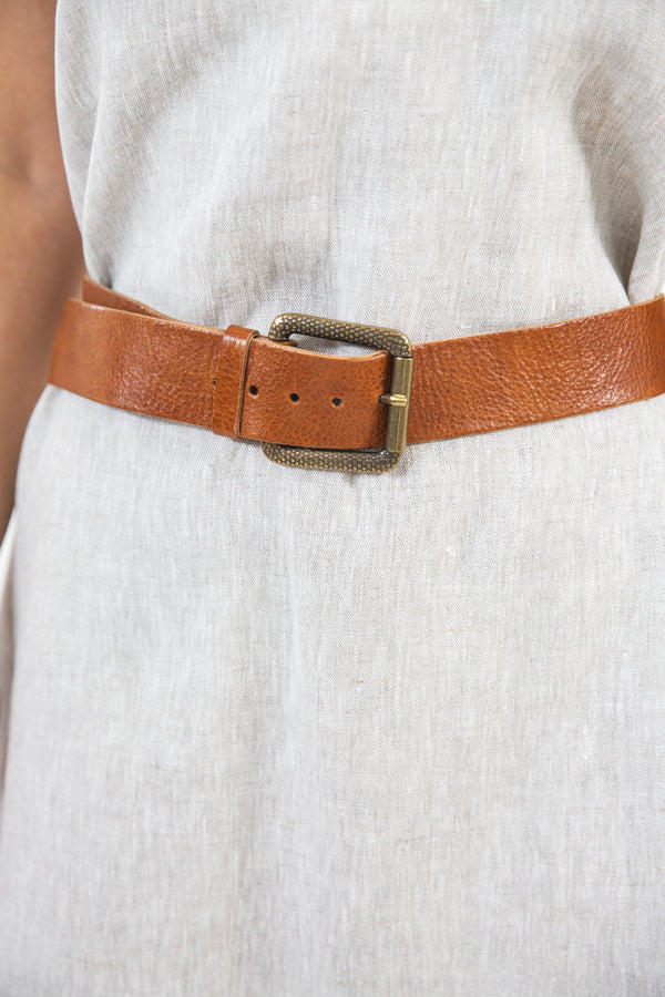 Ink Olives | Acero Belt | Tan