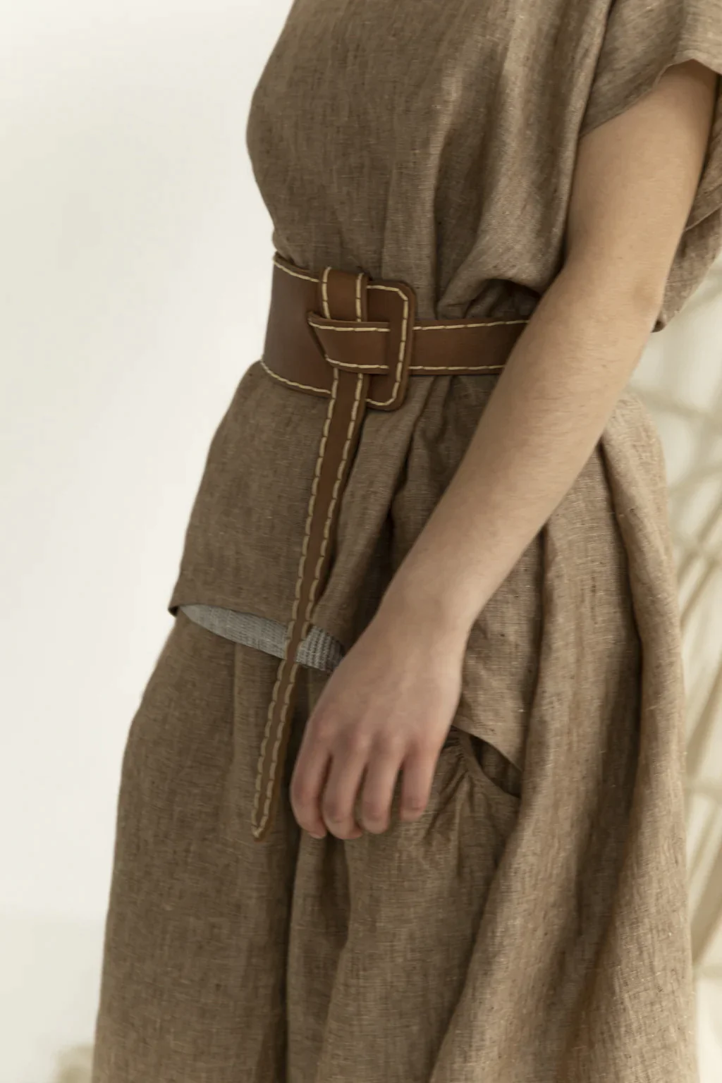 EWA Leather | Tan Wrap Belt