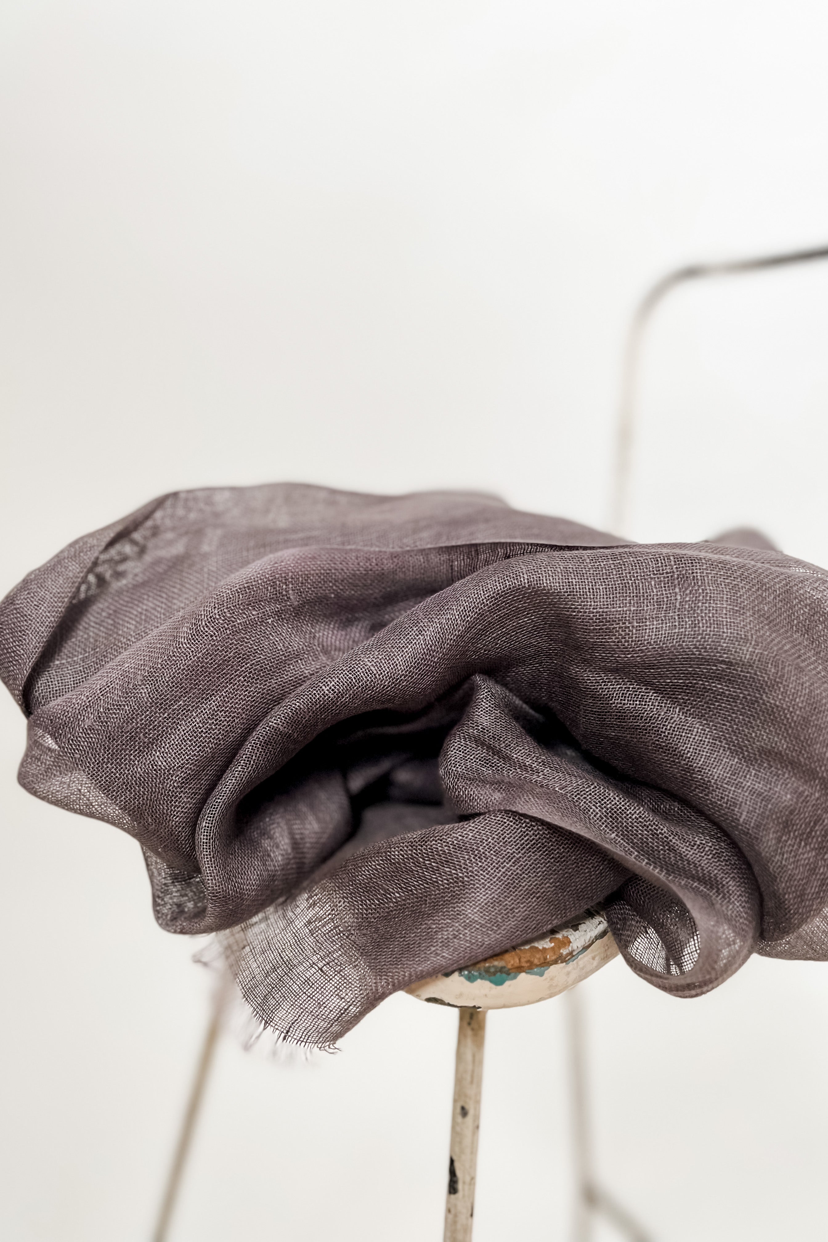 Linen Gauze Scarf | Shadow